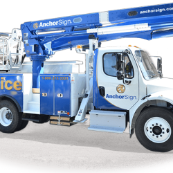 Sign Maintenance Service Truck - Anchor Sign, Inc.